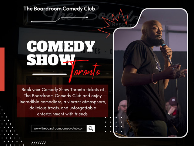 A live Comedy show Toronto naturally shifts your attention. Instead of checking your screen every few minutes, you focus on the stage, the stories, and the audience around you. For a couple of hours, everyday worries become much quieter. That simple change often leaves people feeling surprisingly refreshed.

Contact Us -
Address - 1350 St Clair Ave W, Toronto, ON M6E 1C4, Canada
Phone- +14168348654
Email- poonam3123@hotmail.com

Read Our Blogs -
https://6a70529ae3971.site123.me/blog/comedy-club-toronto
https://theboardroomcomedyclub.mystrikingly.com
https://theboardroomcomedyclub.wordpress.com

More Links -
https://linktr.ee/theboardroomcomedyclub
https://www.reverbnation.com/artist/theboardroomcomedyclub
https://disqus.com/by/theboardroomcomedyclub/about