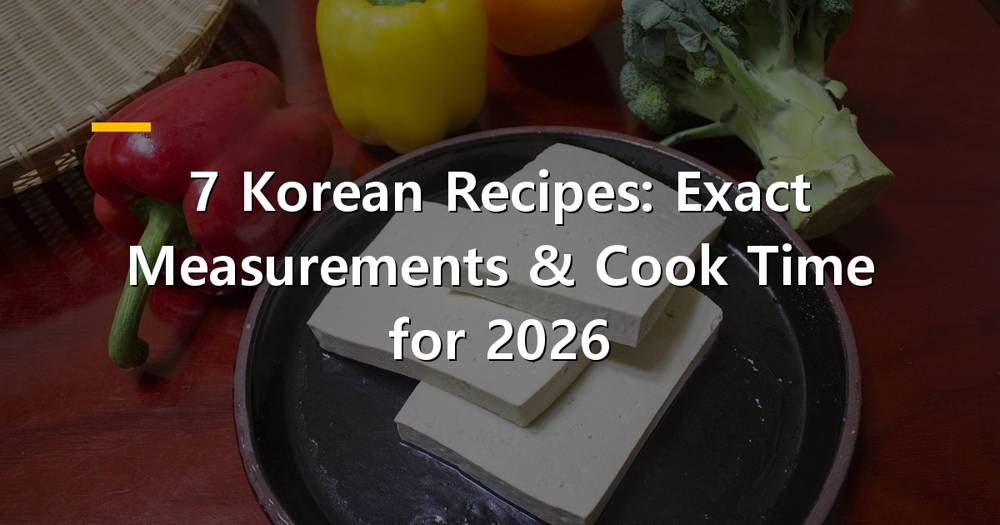 Assortment of vibrant Korean dishes with precise measurements