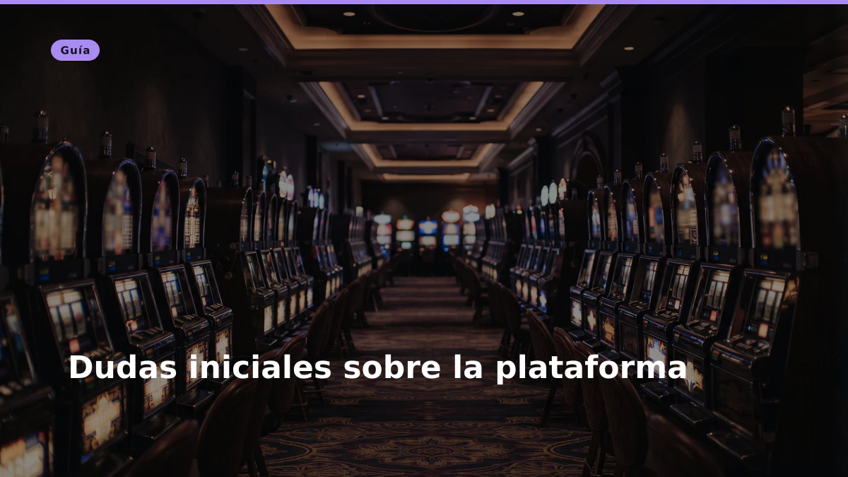 Dudas iniciales sobre la plataforma