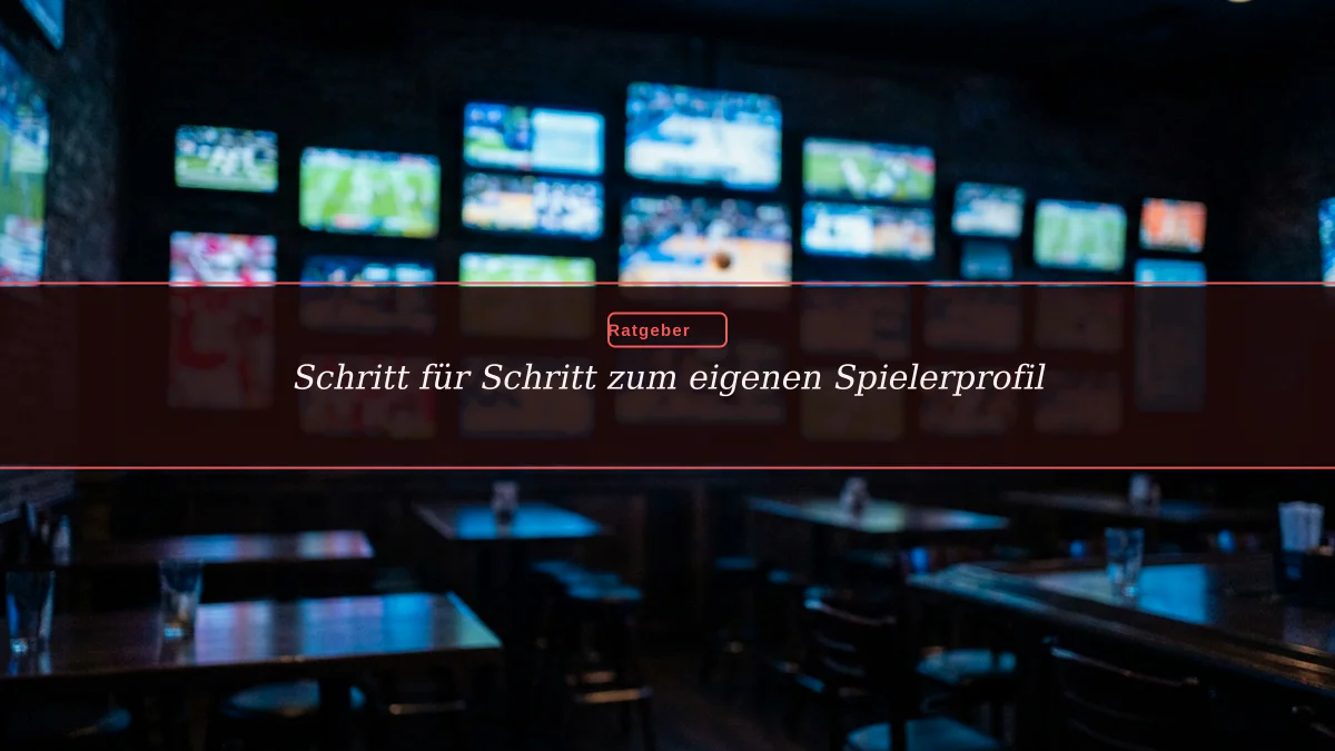 Schritt für Schritt zum eigenen Spielerprofil