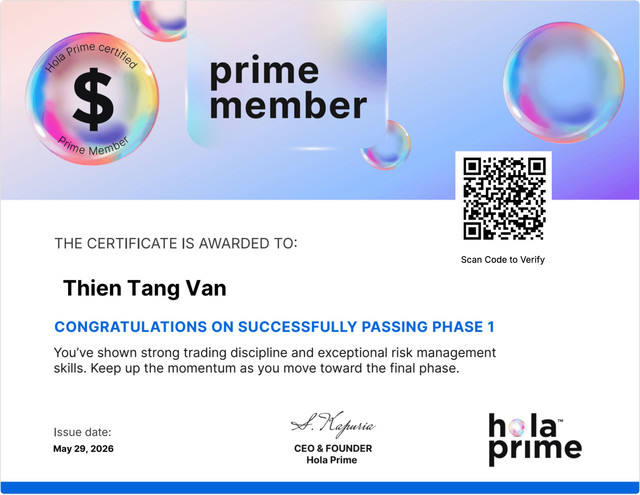 Hola Prime Phase 1 Certificate