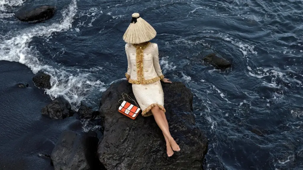 Models Storm Dramatic Black Sand Beach in Chanel's Latest Campaign