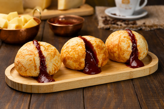 Pão de queijo sabor Goiabada