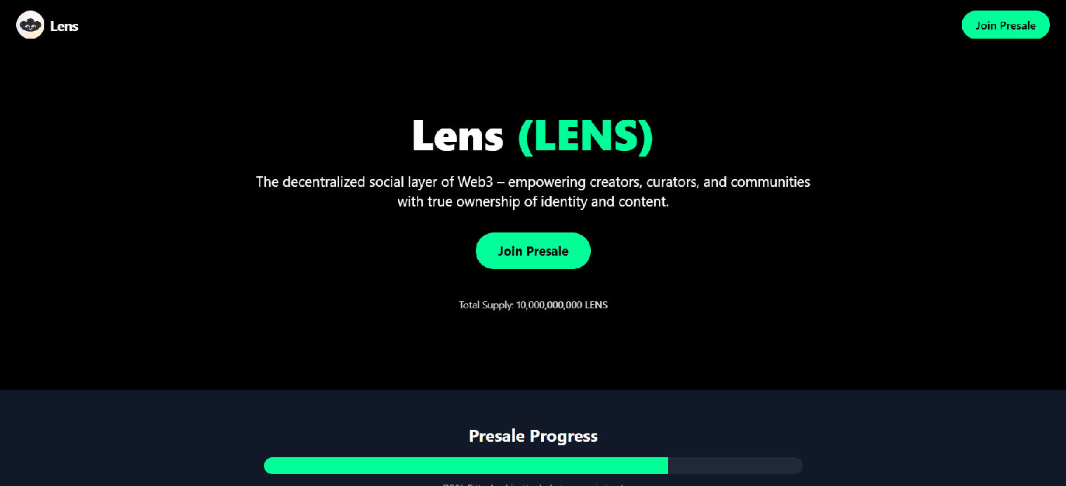 Stored capture of lenspresale.xyz