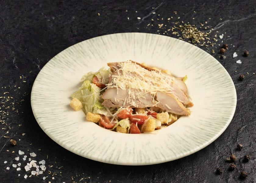 Chicken caesar dish