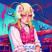 glaring