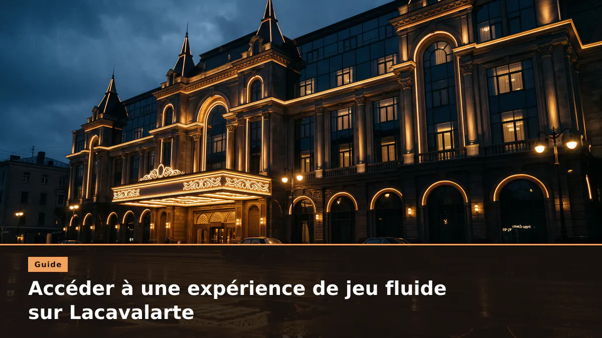 Accéder à une expérience de jeu fluide sur Lacavalarte