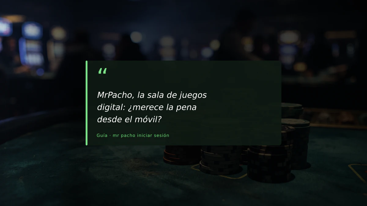 MrPacho, la sala de juegos digital: ¿merece la pena desde el móvil?