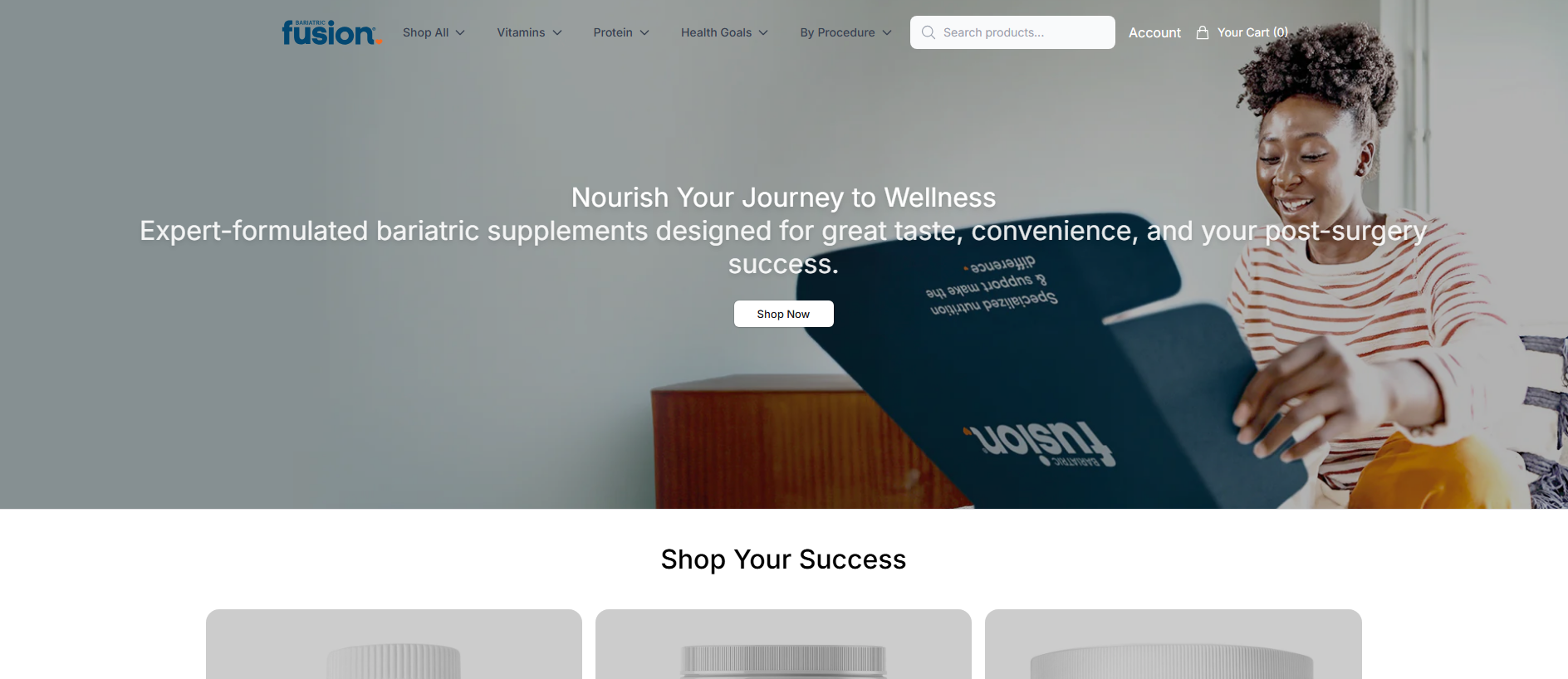 Stored capture of bariatricfusiondirect.shop