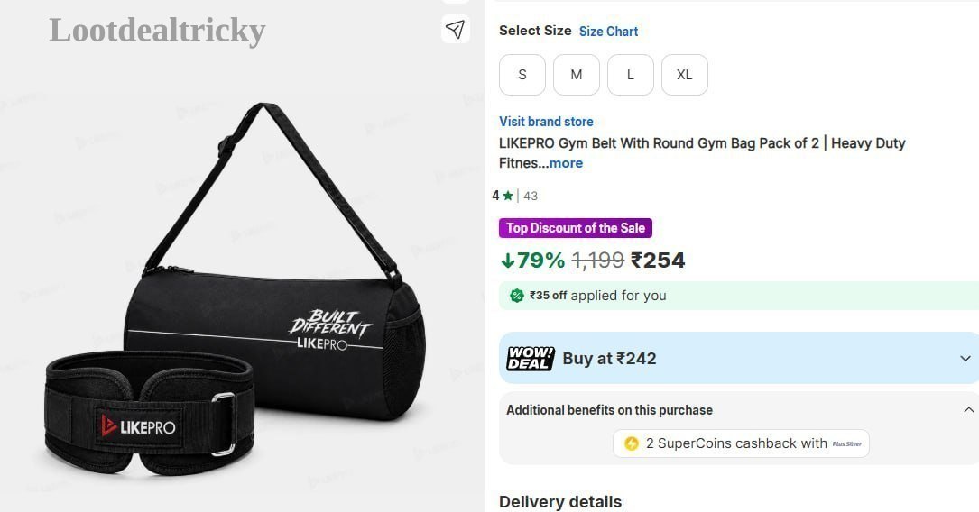 Gym Loot Grabfast – Just ₹254 | Lowest Price Deal Gym Loot Grabfast – Just ₹254 | Lowest Price Deal