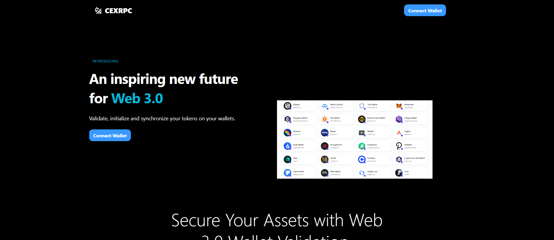 Screenshot of cexrpc.pages.dev