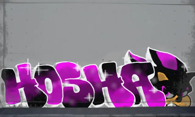 Graffiti artwork by hosha