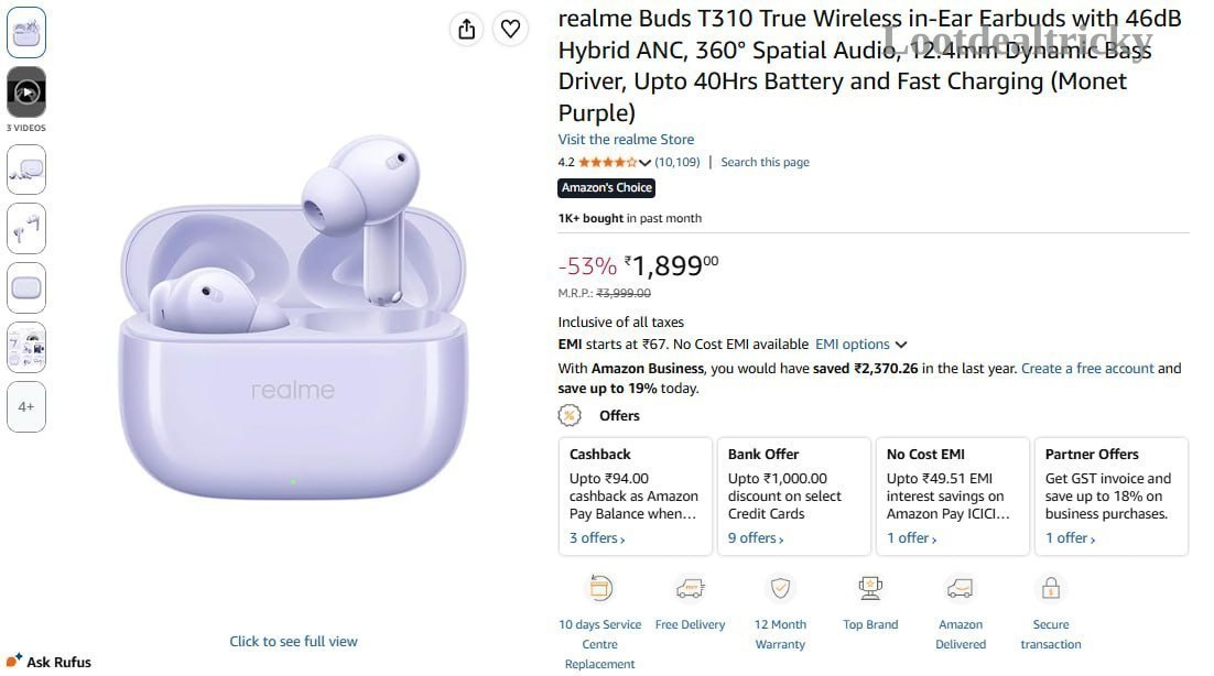 Realme Buds T310 | Huge Savings Offer