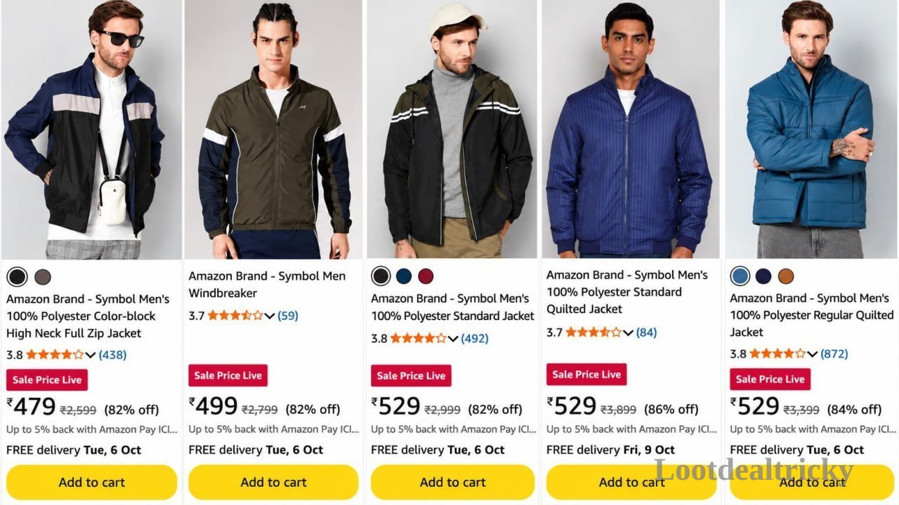 Symbol Men Jackets | Best Price Drop Today
