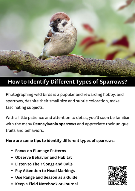 Identifying different sparrows involves observing key features like head markings, chest patterns, beak shape, and song variations. Field guides and birding apps can help compare subtle differences. Paying attention to habitat and behavior also aids identification. With practice, distinguishing among the many Pennsylvania sparrows becomes easier, especially during migration when more species pass through the region. To know more visit here https://wildbirdguide.com/local-birds/american-tree-sparrow/