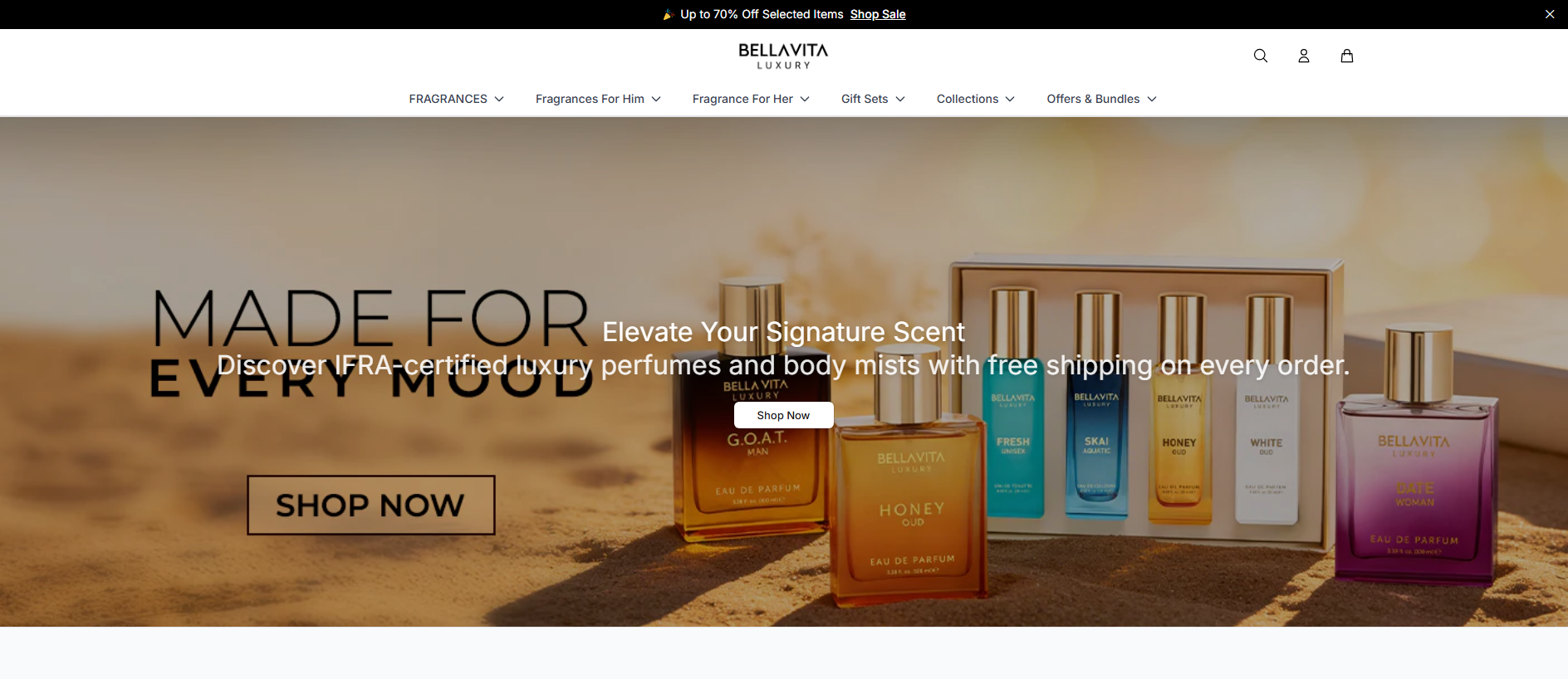 Stored capture of bellavitaluxeofficial.shop