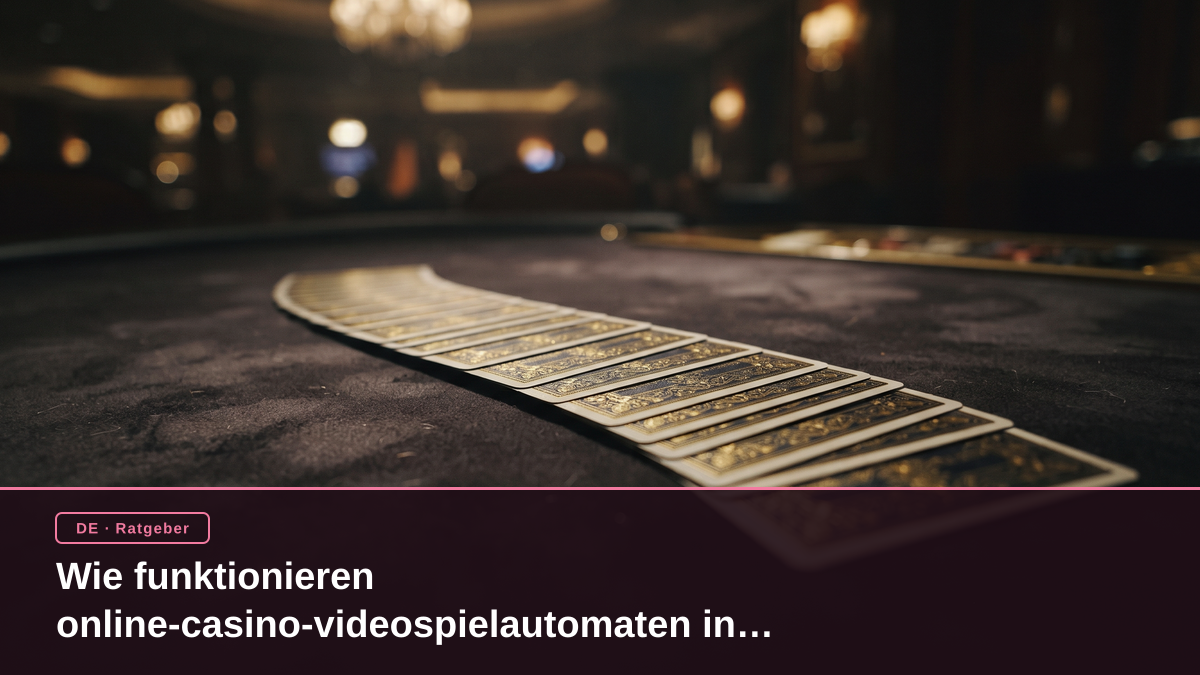 Wie funktionieren online-casino-videospielautomaten in deutschland?