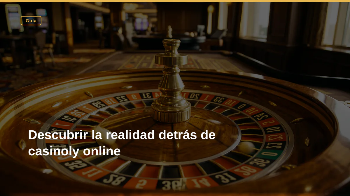 Descubrir la realidad detrás de casinoly online