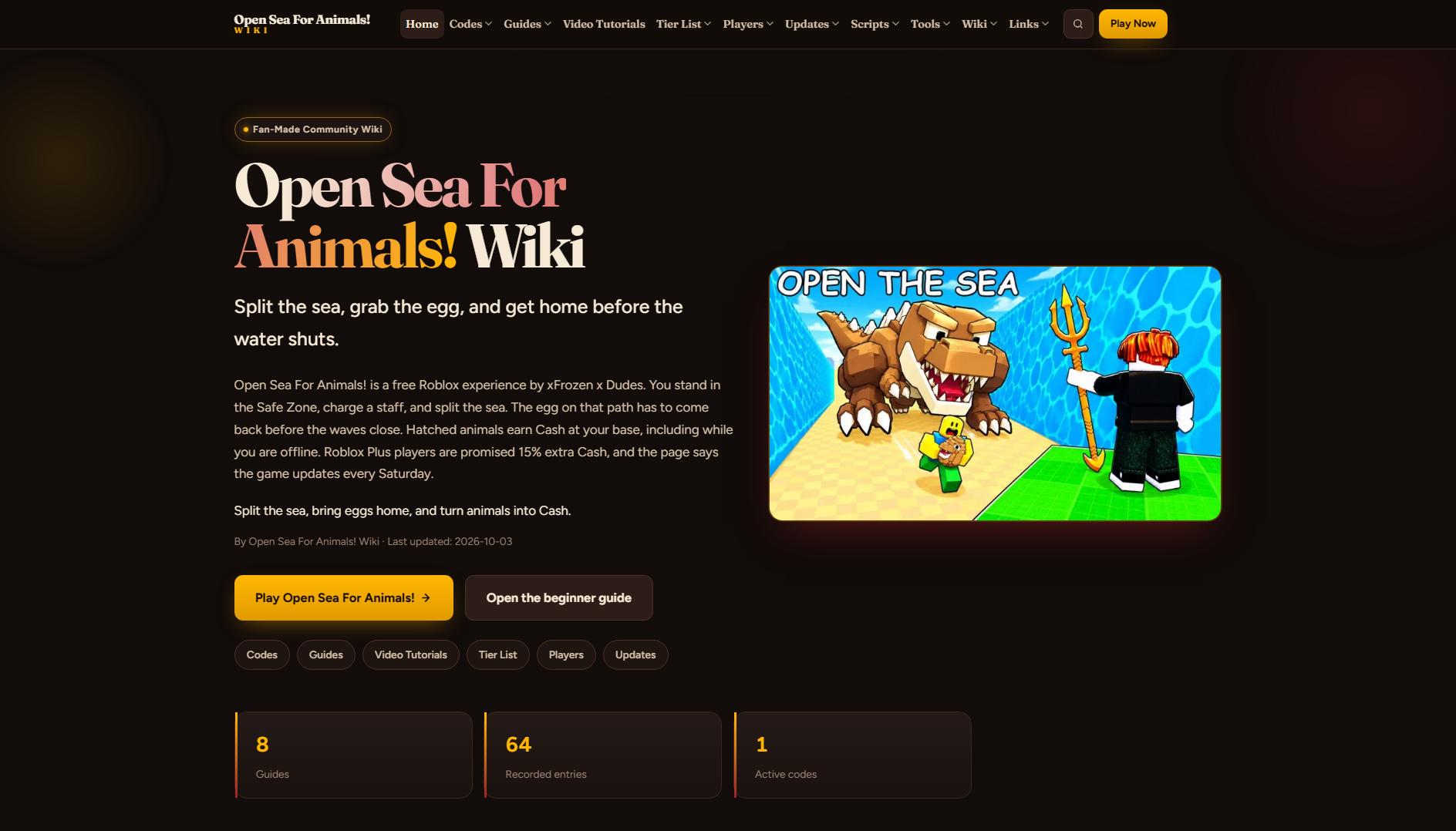 Stored capture of openseaforanimals-roblox.wiki