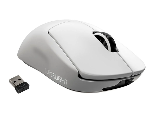 Mouse Sem Fio Gamer Logitech G PRO X Superlight, Lightspeed, 25000 DPI, 5 Botões, Branco