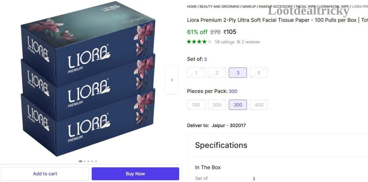 Shopsy facial Tissue Offer Image