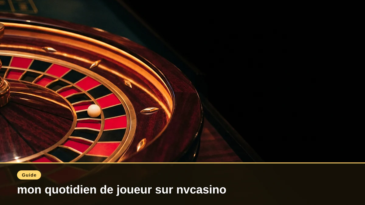 mon quotidien de joueur sur nvcasino