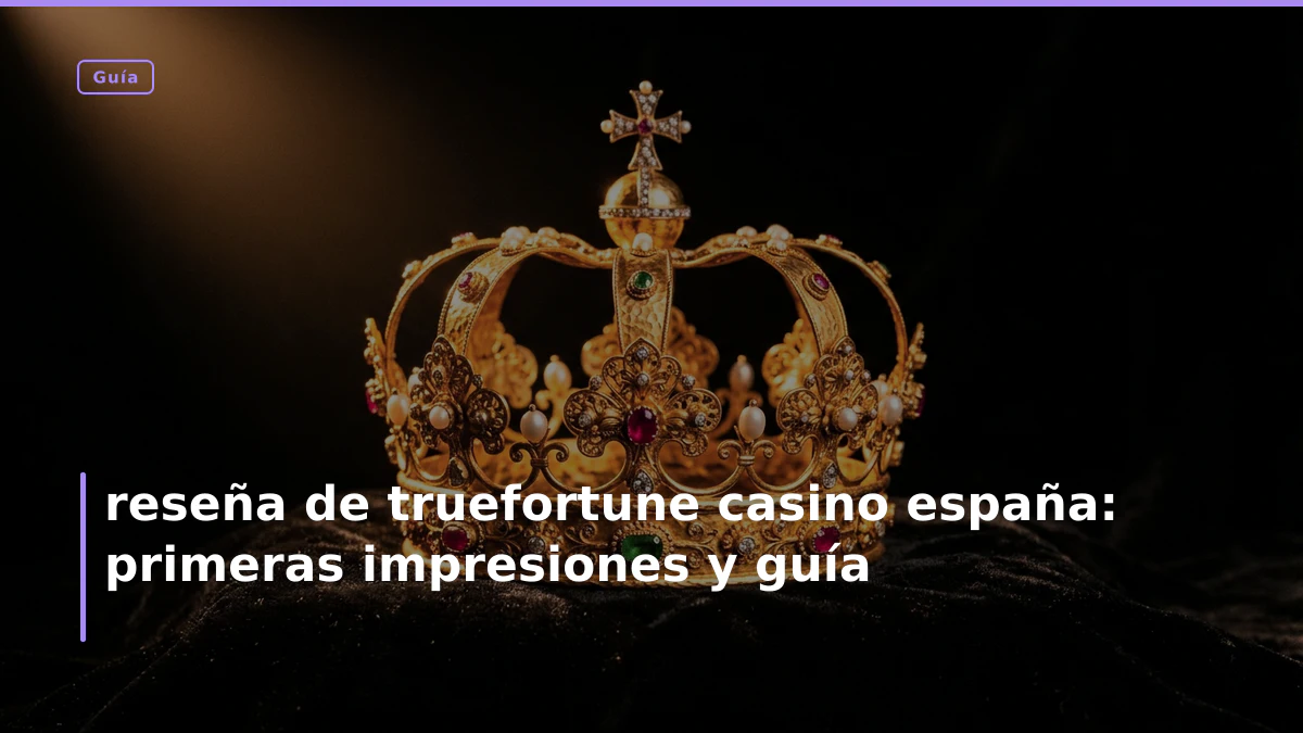 reseña de truefortune casino españa: primeras impresiones y guía