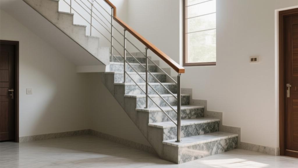 Staircase design for Indian home - Vastu, dimensions, materials, safety guide 2026