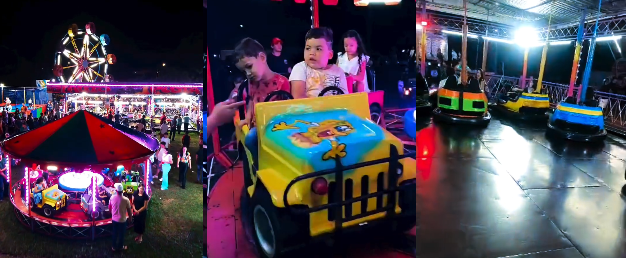 Parque de diversões gratuito em Ribeirão do Sul teve horário exclusivo para crianças atípicas