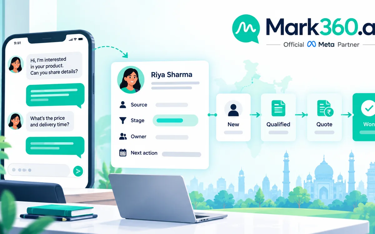 WhatsApp chat becoming a CRM contact record