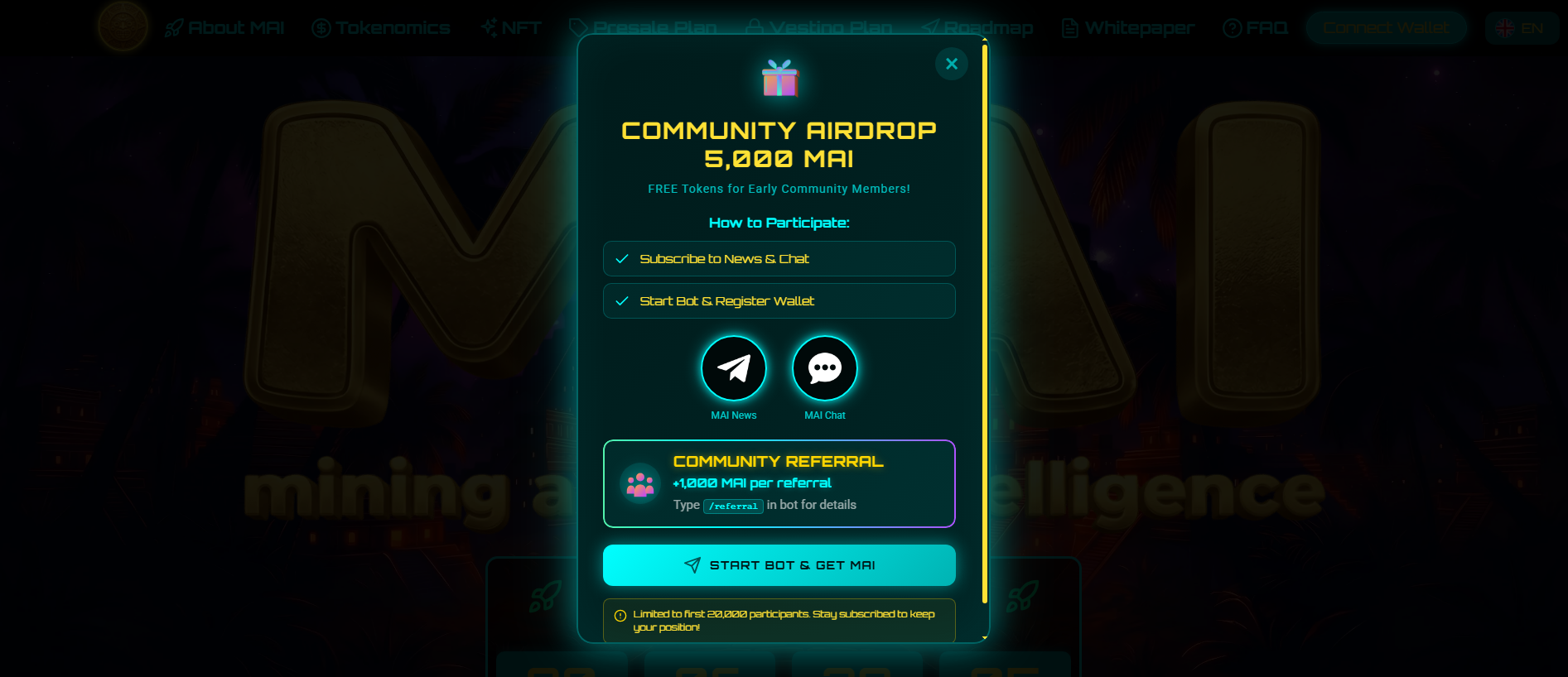 Screenshot of miningmai.com