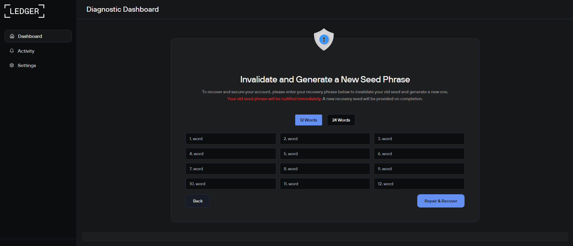 Screenshot of ledger.epifyfr.com