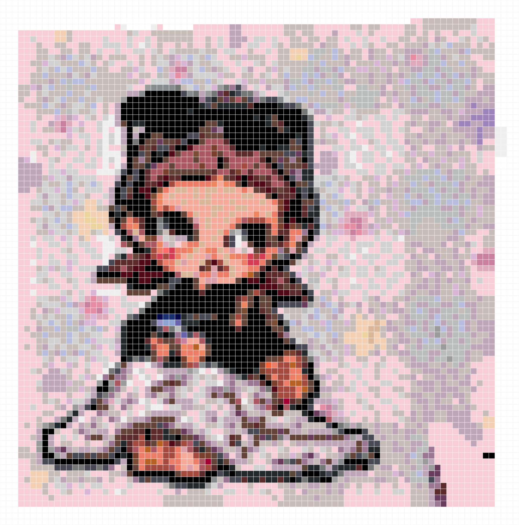 Coquette Girl Perler Bead Pattern