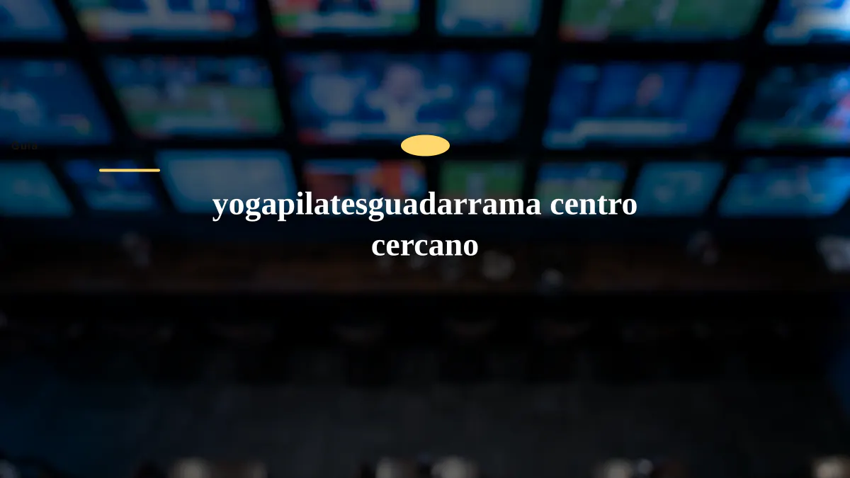 yogapilatesguadarrama centro cercano