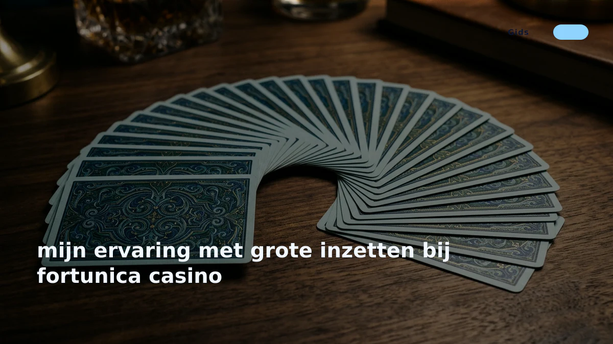 mijn ervaring met grote inzetten bij fortunica casino