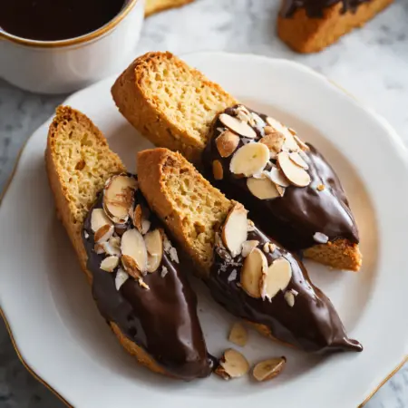 Chocolate-Dipped Almond Biscotti Cooking Guide