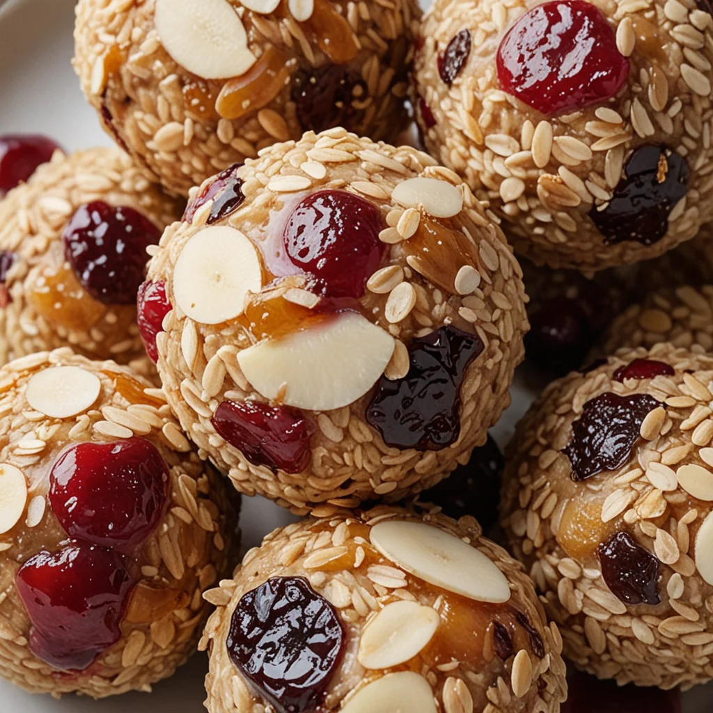 Cherry Cranberry Energy Balls