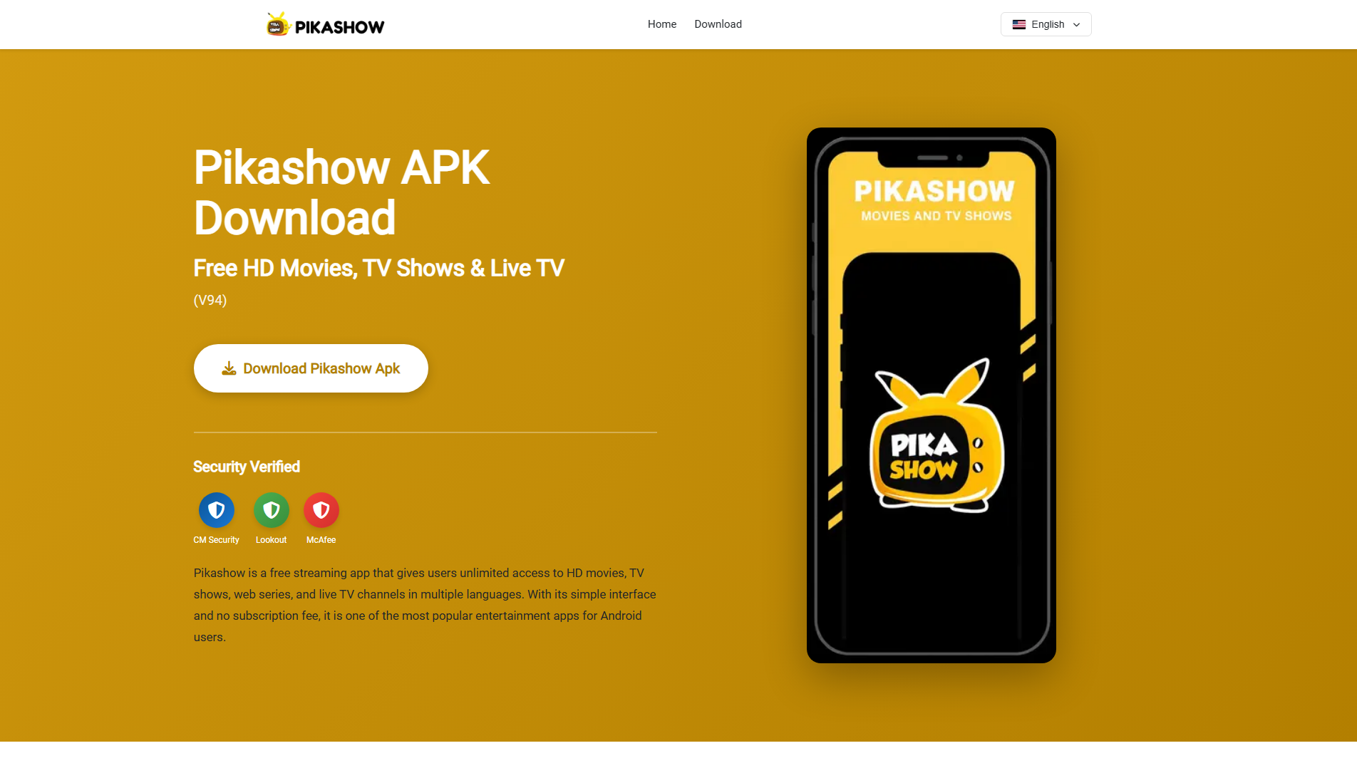 Primary capture · pikashowsapk.com.pk