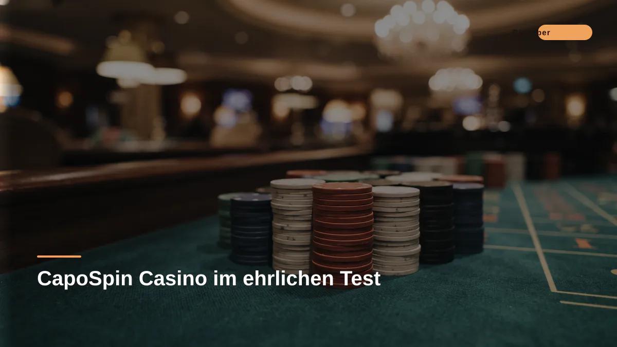CapoSpin Casino im ehrlichen Test