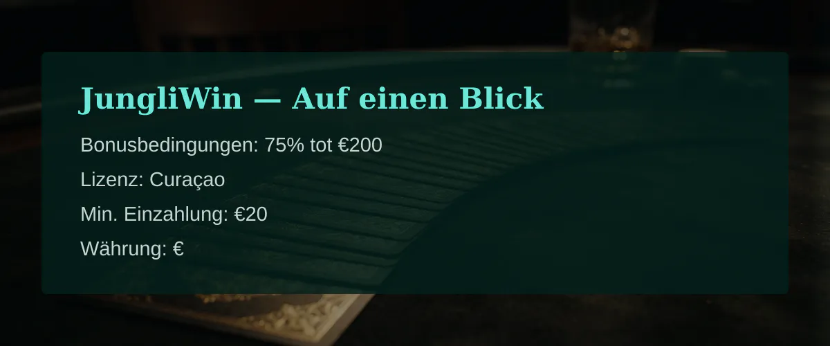 JungliWin — Auf einen Blick
