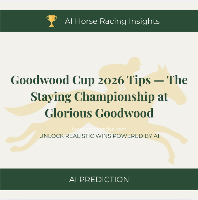 Goodwood Cup 2026 Tips — The Staying Championship at Glorious Goodwood