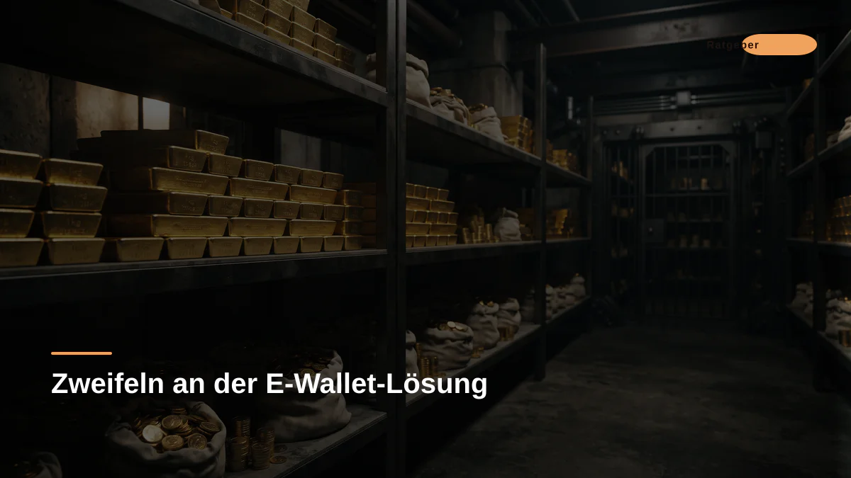 Zweifeln an der E-Wallet-Lösung