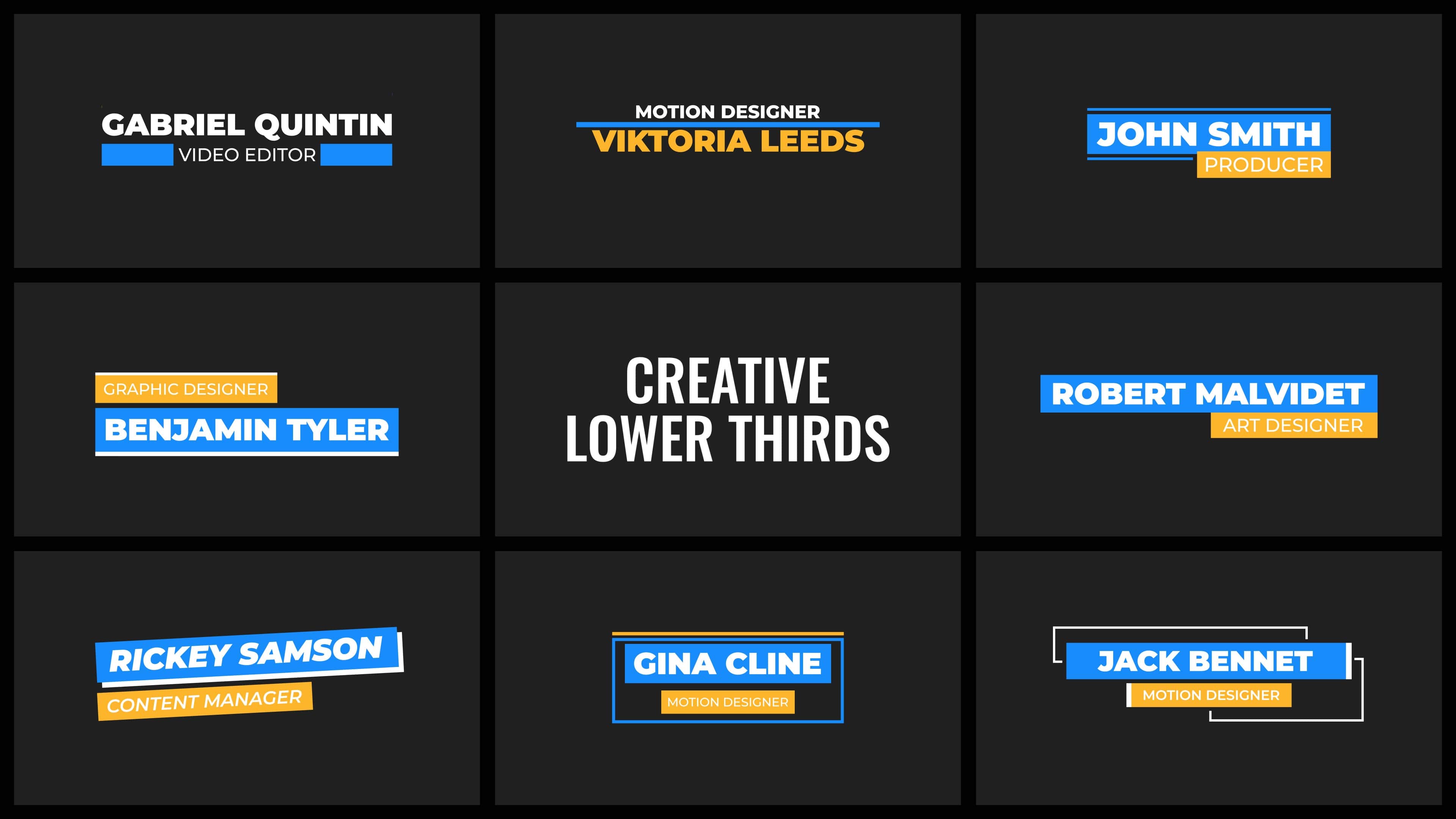 100+ Animated Lower Thirds - 6