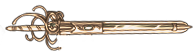 Sword pointing to the right