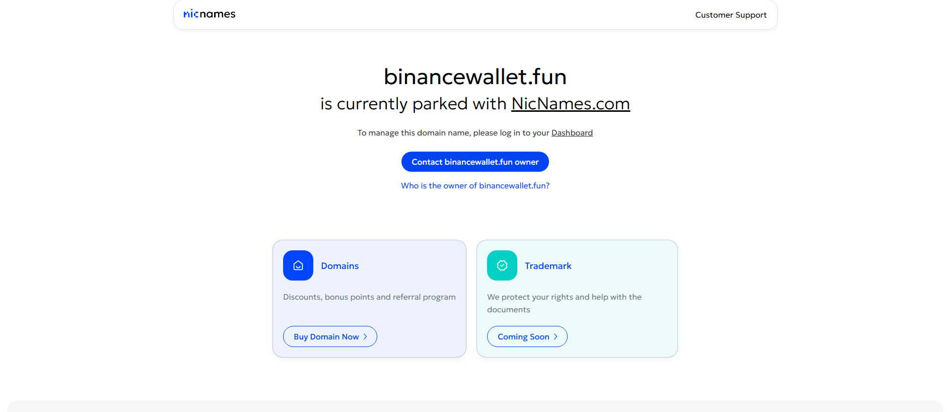 Stored capture of binancewallet.fun