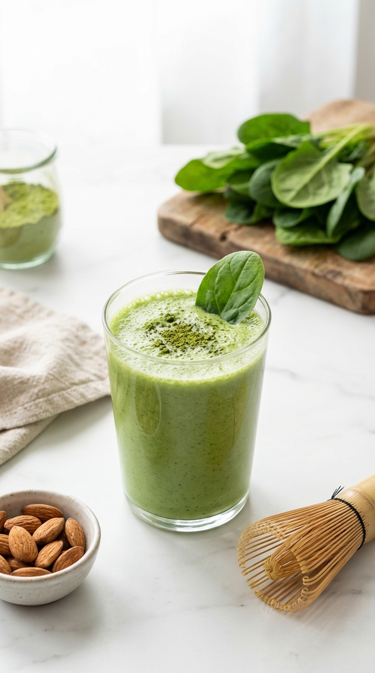 8. Matcha Spinach Antioxidant Kick — Replace Your Morning Coffee