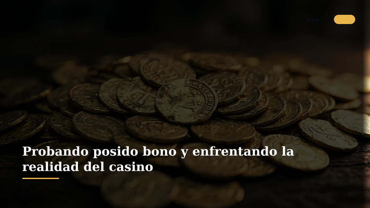 Probando posido bono y enfrentando la realidad del casino