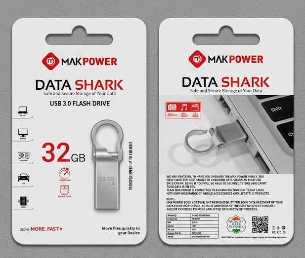 PENDRIVE MAK POWER 32 GB STEEL BODY