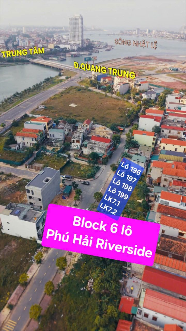 Chính chủ gửi bán lô đất đẹp LK7.2 KĐT Phú Hải Riverside, Đồng Hới, Quảng Bình (3,x tỷ, 152m2)