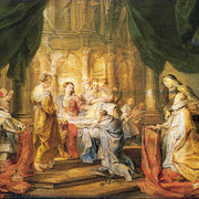 St Ildefonso Receiving a Priest Cloak